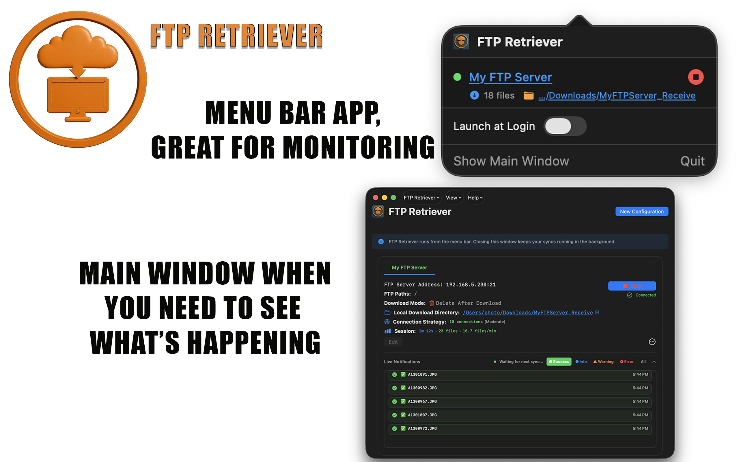 FTP Retriever Screenshot 1
